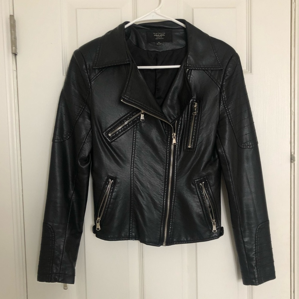 Black Zara Leather Jacket